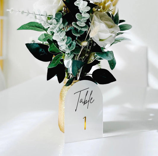 Arch Acrylic Table Numbers